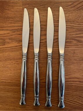 Oneida Act 1 Glossy Dinner Knife Set Of 4 Stainless 9.25”
